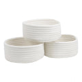 Handcrafted Round Vanity Baskets (Set of 3)