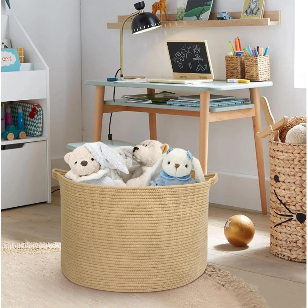 Handcrafted Large Floor Storage Basket