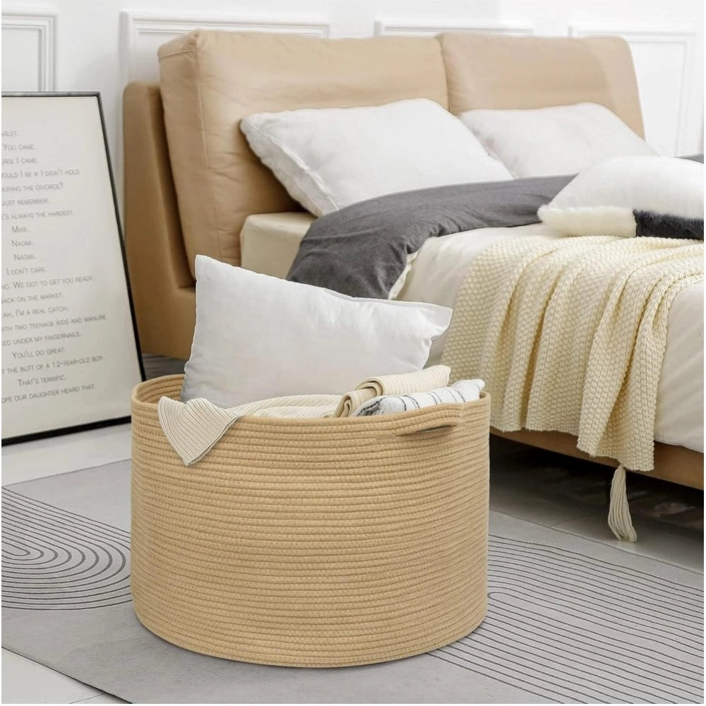 Handcrafted Large Floor Storage Basket