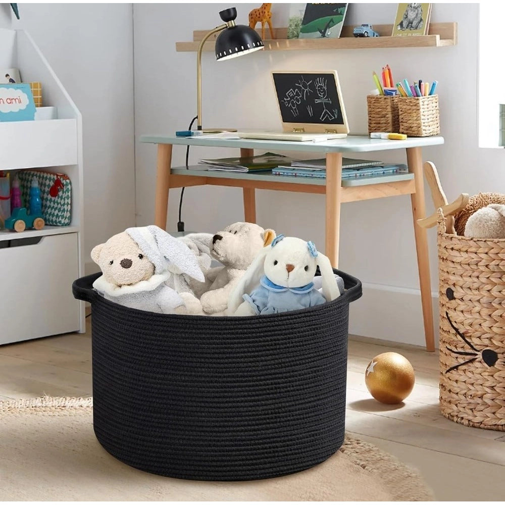Handcrafted Large Floor Storage Basket