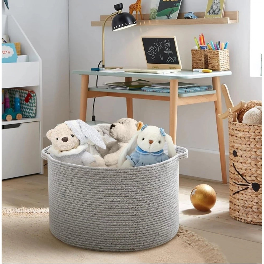 Handcrafted Large Floor Storage Basket