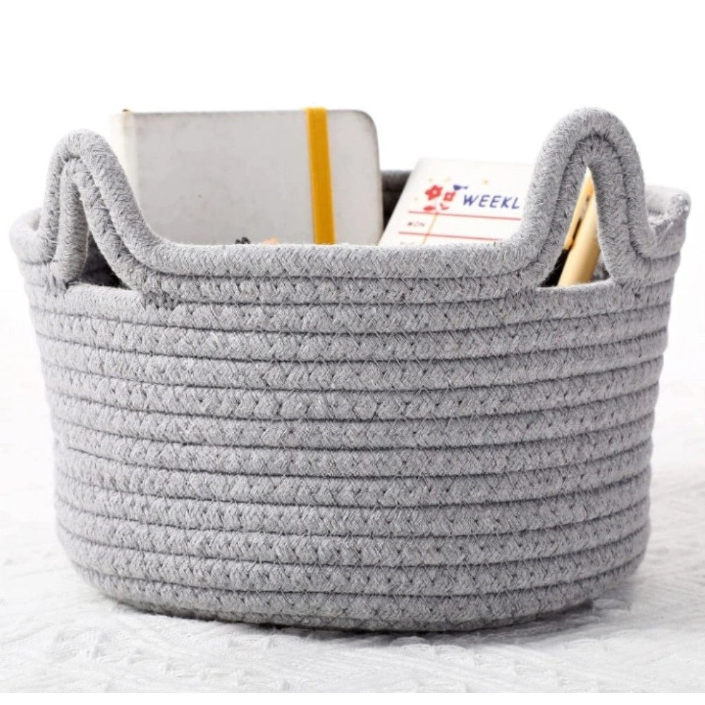 Handcrafted Petite Tabletop Basket