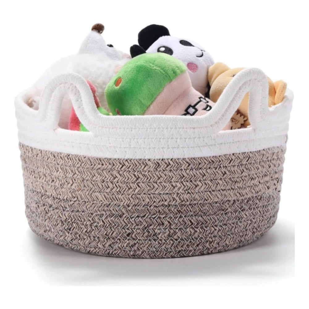 Handcrafted Tri-Tone Petite Basket
