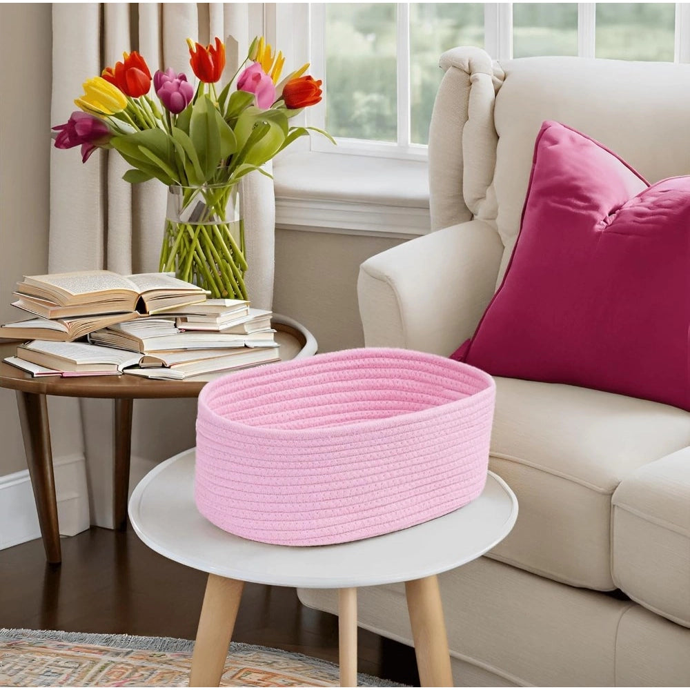 Handcrafted Oval Storage Basket