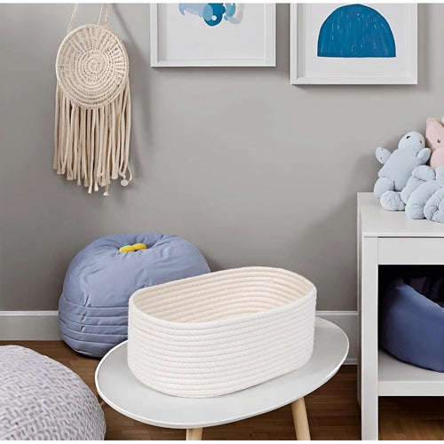 Handcrafted Oval Storage Basket