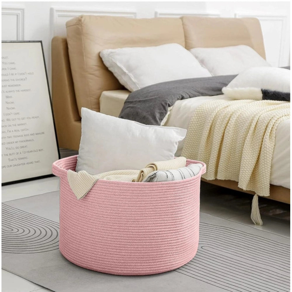 Handcrafted Large Floor Storage Basket