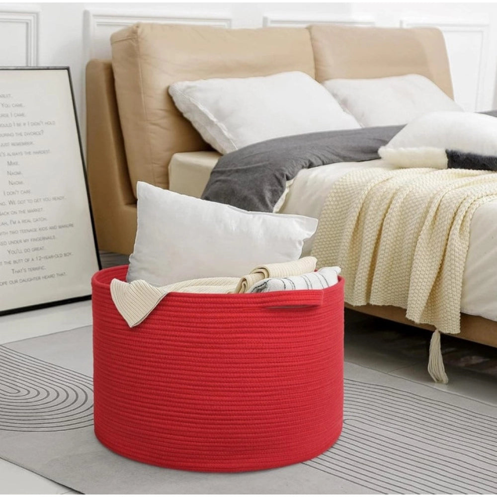 Handcrafted Large Floor Storage Basket