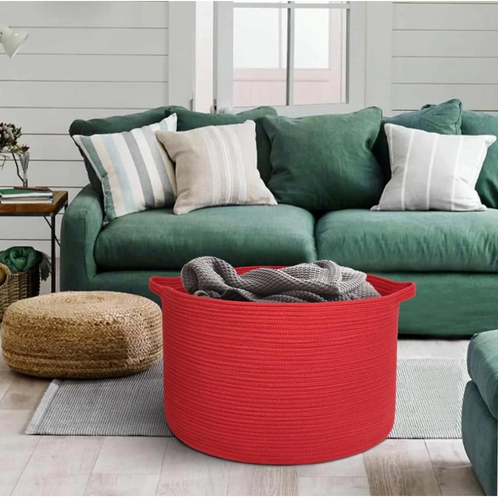 Handcrafted Large Floor Storage Basket