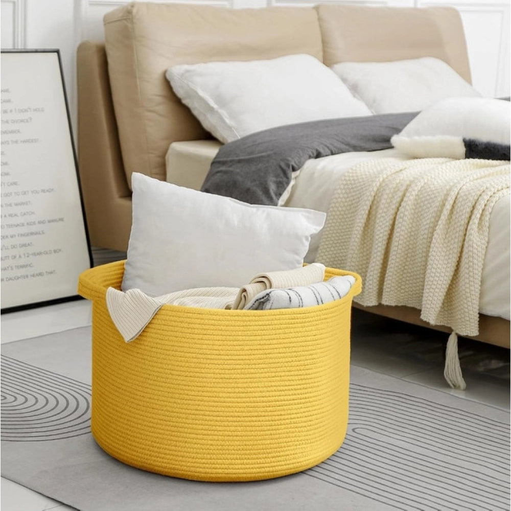 Handcrafted Large Floor Storage Basket